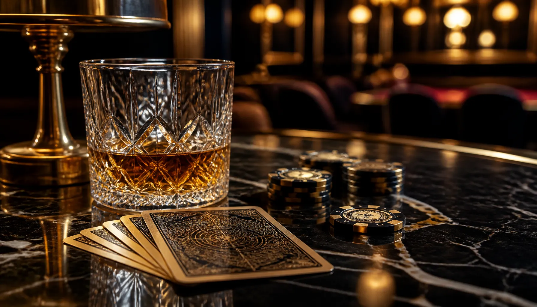 Cinematic photorealistic luxury treasure chest overflowing with gold coins on a dark velvet surface with warm dramatic lighti