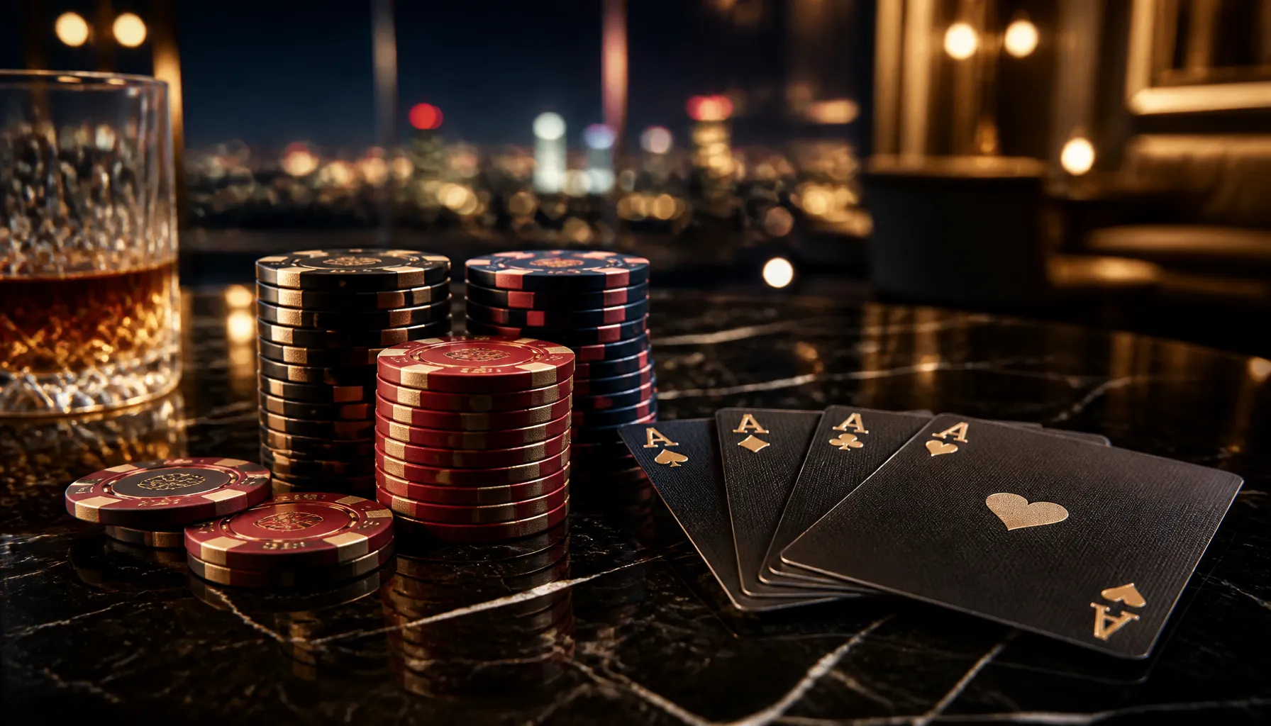 Cinematic photorealistic luxury treasure chest overflowing with gold coins on a dark velvet surface with warm dramatic lighti