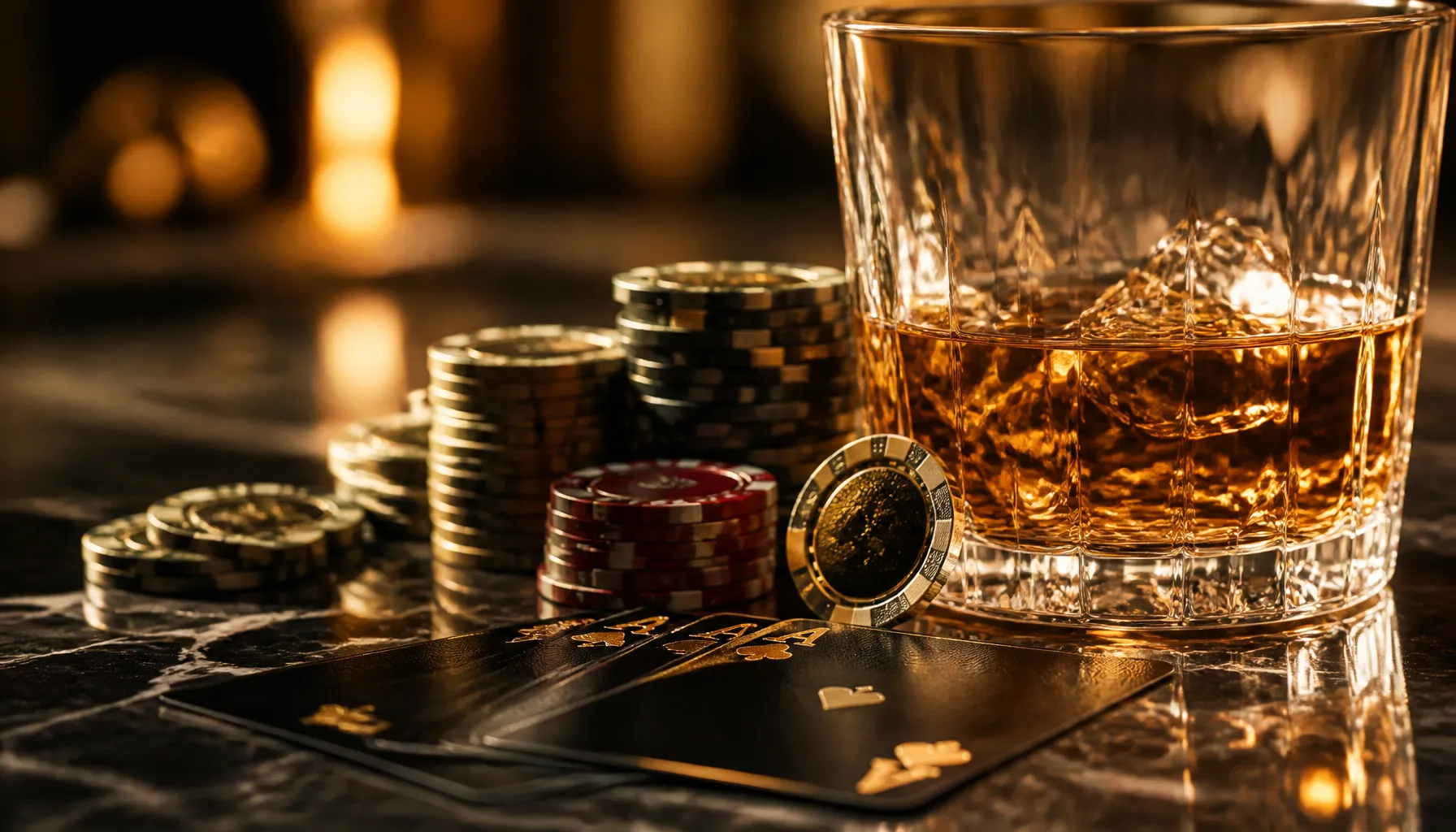 Cinematic photorealistic luxury treasure chest overflowing with gold coins on a dark velvet surface with warm dramatic lighti